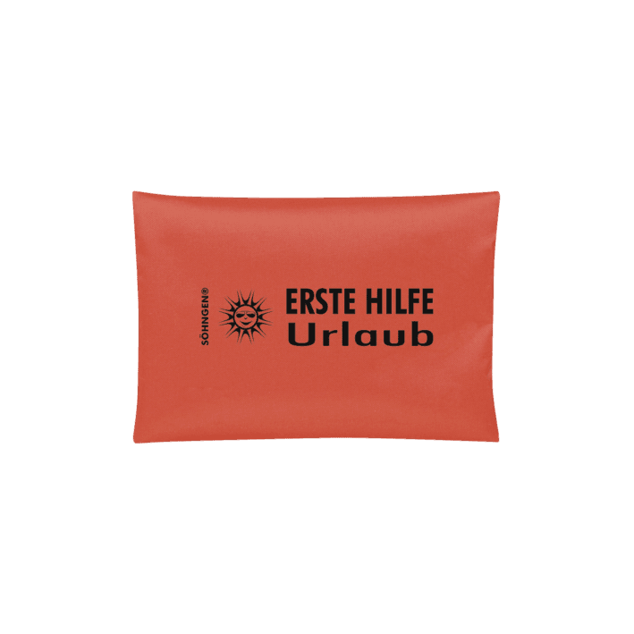 Erste Hilfe Tasche, Urlaub blau, orange, Taschengröße 210 x 140 mm - Notemed Medizintechnik 