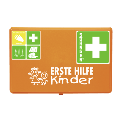 Erste-Hilfe-Verbandkasten KINDERGARTEN, mit Spezialfüllung Kita-Vorschulalter bis 6 Jahre0350052 - Notemed Medizintechnik 