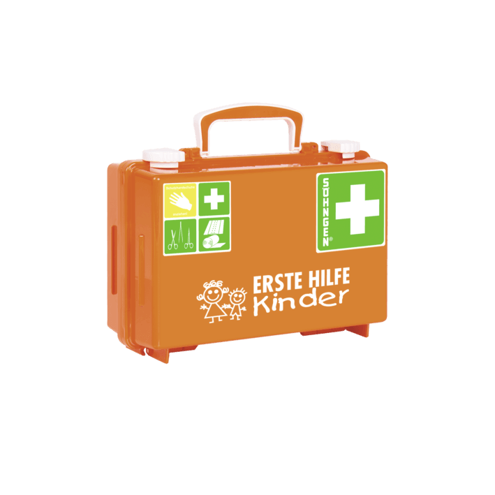 Erste-Hilfe-Koffer QUICK-CD Kombi orange KINDERGARTEN, 0350101 - Notemed Medizintechnik 
