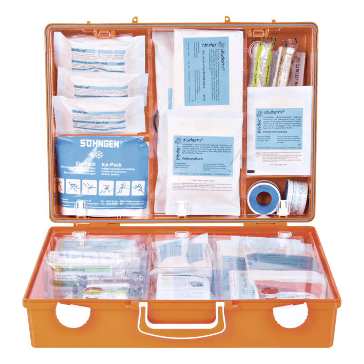 Erste-Hilfe-SCHULE XS-XXL MT-CD orange, 0350109 - Notemed Medizintechnik 