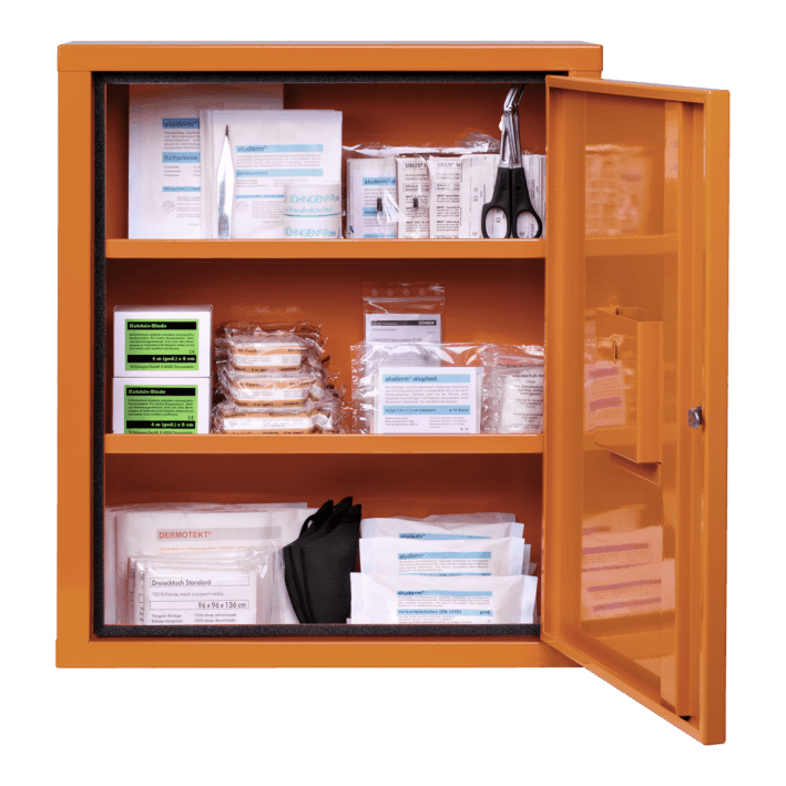 VBS EUROSAFE orange mit Füllung nach ÖNORM Z 1020-2, 0390003 - Notemed Medizintechnik 