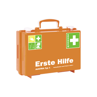 Erste Hilfe-Koffer SN-CD orange Füllung ÖNORM Z 1020-1, 0390138 - Notemed Medizintechnik 