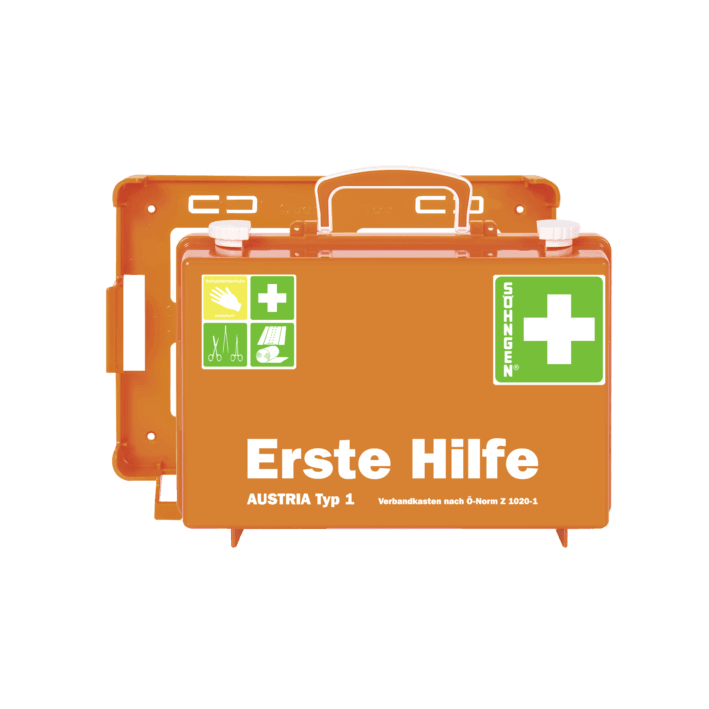 Erste Hilfe-Koffer SN-CD orange Füllung ÖNORM Z 1020-1, 0390138 - Notemed Medizintechnik 