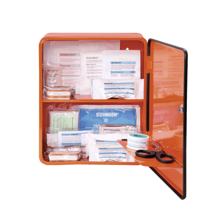 Verbandschrank HEIDELBERG City Style Norm orange, 0501030 - Notemed Medizintechnik 