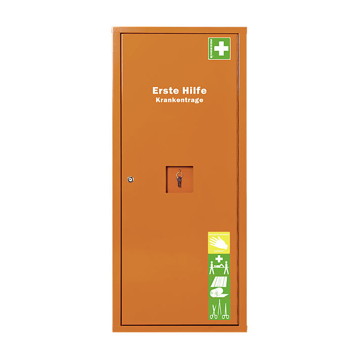 ANBAUSAFE Erste-Hilfe-Trage gefüllt weiß, grün oder orange, 0501055, 0501059, 0501051 - Notemed Medizintechnik 