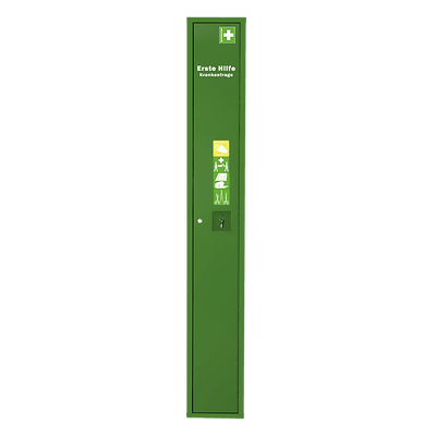 Stehschrank Erste-Hilfe-Trage leer orange, weiß, grün, 0601053, 0601055, 0601056 - Notemed Medizintechnik 