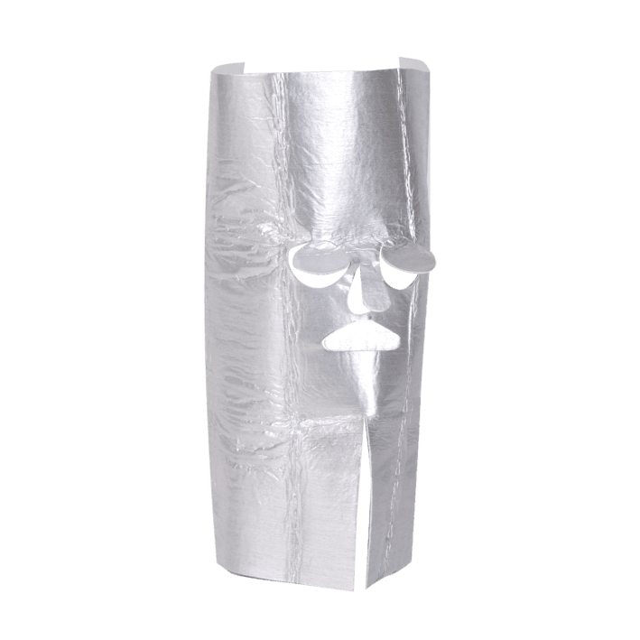 aluderm® aluface, Gesichtsverband mit Klappöffnungen, gebrauchsfertig, sichtsmaske zur Abdeckung großflächiger Verletzungen im Gesicht, 1003190 - Notemed Medizintechnik 