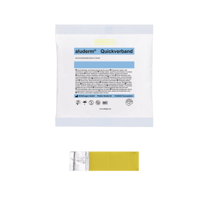 aluderm® Quickverband Finger, klein, groß, Momentverband, zusätzliche Endfixierung ist nicht erforderlich, 1003196, 1003197, 1003198 - Notemed Medizintechnik 