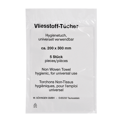 Vliestücher, Tücher, 200 x 300 mm à 5, 10, 50 Stück, 1005005, 1005006, 1005007 - Notemed Medizintechnik 