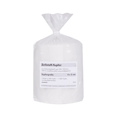 Zellstoff-Tupfer Beutel mit 2 Rollen, 1005010 - Notemed Medizintechnik 