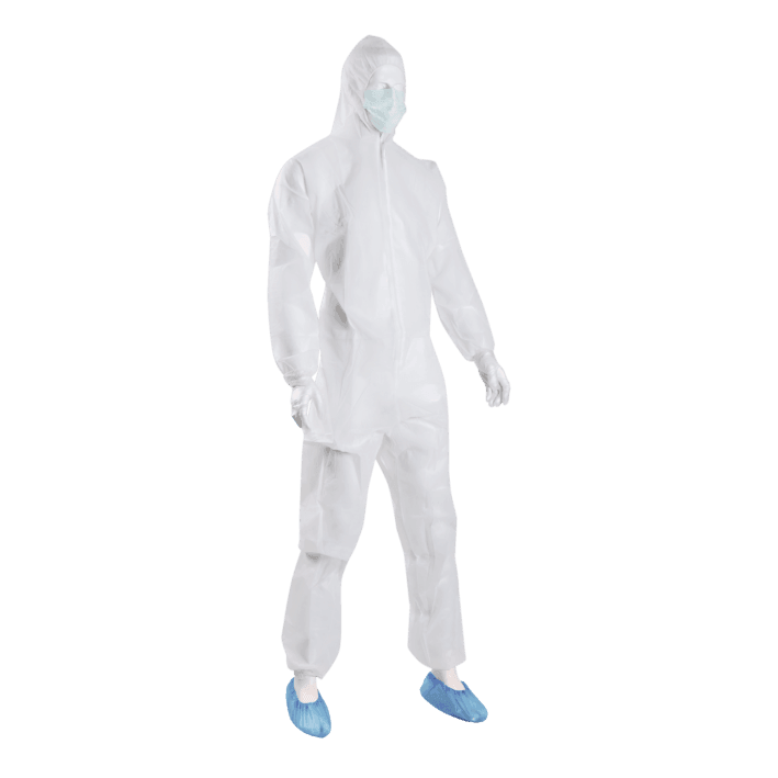 Einmalschutzanzug, Einweg-Set Schutzbekleidung groß mit Overall, 1005079 - Notemed Medizintechnik 