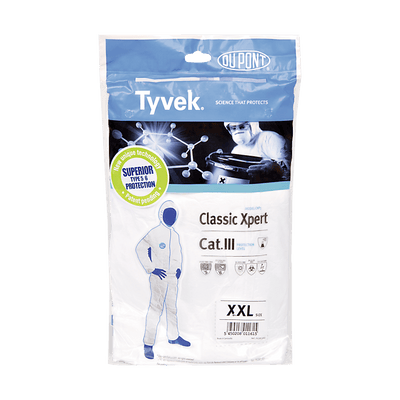 Einmalschutzanzug, Tyvek® Classic Xpert Schutz- overall Kat.III Typ 5+6 Gr.XXL Söhngen