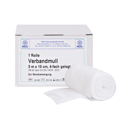 HGV Verbandmull Sprechstundenpackung, 1006012, 1006013, 1006014 - Notemed Medizintechnik 
