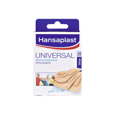 Hansaplast UNIVERSAL Strips 20 Stück 4 Größen - Notemed Medizintechnik 