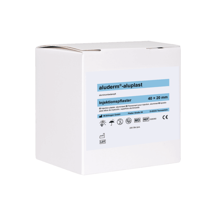 aluderm®-aluplast Injektionspflaster in Spenderbox 200 Stk, 1009360 - Notemed Medizintechnik 