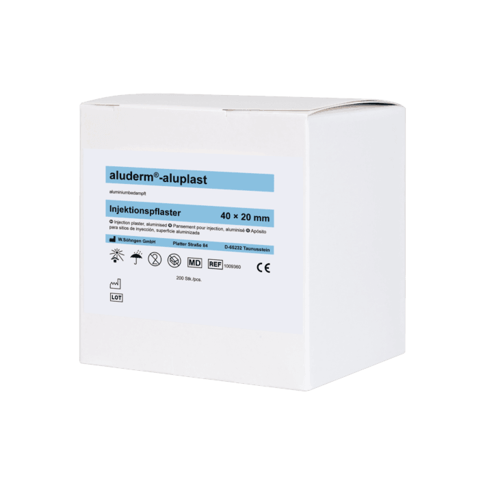 aluderm®-aluplast Injektionspflaster in Spenderbox 200 Stk, 1009360 - Notemed Medizintechnik 