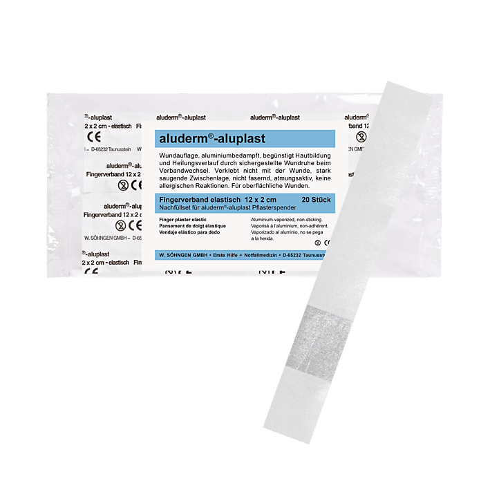 aluderm®-aluplast Nachfüllset Spender 12 x 2 cm 20 Stk, 1009914 - Notemed Medizintechnik 