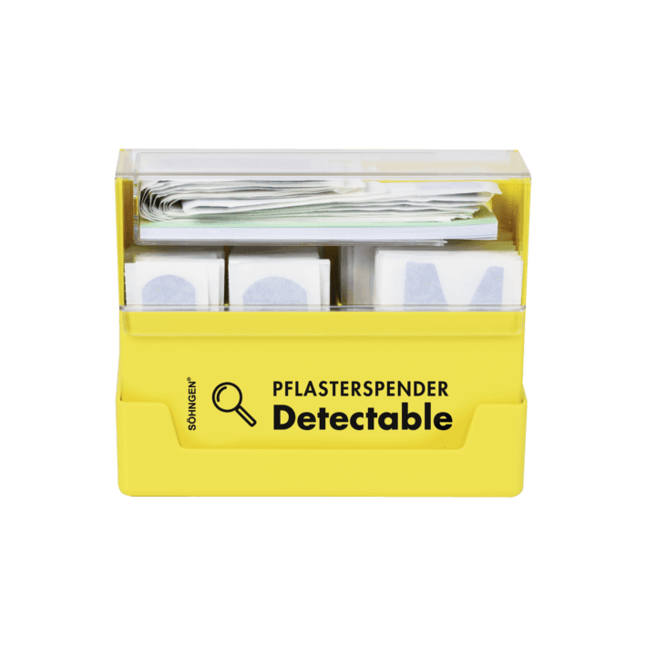 Pflasterspender gelb Pflaster detectable gefüllt, 1009981 - Notemed Medizintechnik 