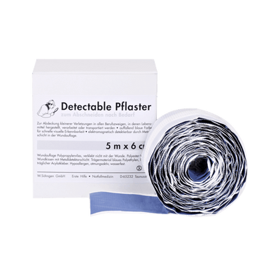 Pflasterverband detectable 5 m x 6 cm, 5m x 8 cm Söhngen