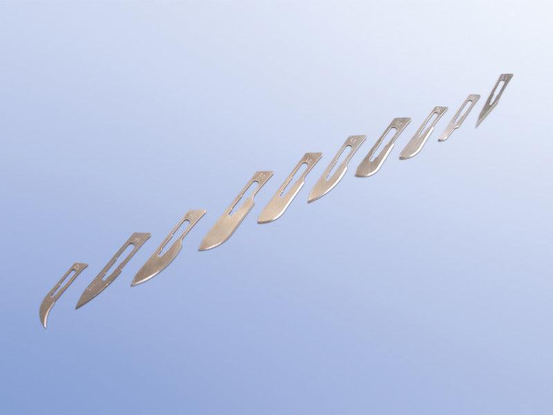 Skalpellklingen PRÄZISA Figur 10 - 24 Carbonstahl passend zum Griff 3, 3l, 5, 9 - Notemed Medizintechnik 