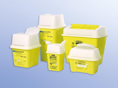 Abwurfbehälter SHARPSAFE 9 Liter, 13 Liter, 24 Liter, 30 Liter, Sharpsafe, Kanülenbehälter, Entsorgungsbehälter, Kanülenabwurfbehälter - Notemed Medizintechnik 