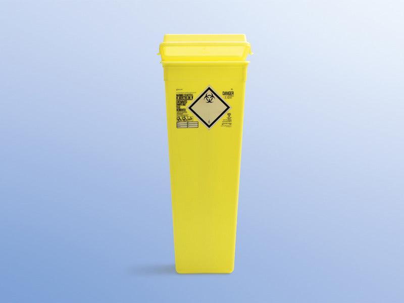 Sharpsafe 25 L Quiver XL mit Trichter, Abwurfbehälter, Kanülenbehälter, Entsorgungsbehälter, Kanülenabwurfbehälter, 1200004196 - Notemed Medizintechnik 