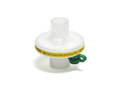 Clear Guard MIDI Filter, CO2-Port, mit Gänsegurgel, Superset, gerade, mit Mundstück, Tubusverlängerung/Winkel, ohne Luer Port, Clear-Guard Midi - Notemed Medizintechnik 