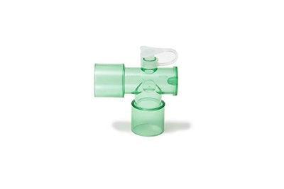 Winkeladapter, Winkeladaptern mit einer Vielzahl von Ports für diverse Anwendungen, Flip Top Cap mit 7.6mm Port - Zur Konnektion aller Standard 7.6mm - Notemed Medizintechnik 