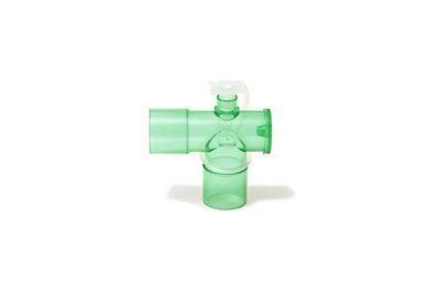 Winkeladapter, Winkeladaptern mit einer Vielzahl von Ports für diverse Anwendungen, Flip Top Cap mit 7.6mm Port - Zur Konnektion aller Standard 7.6mm - Notemed Medizintechnik 