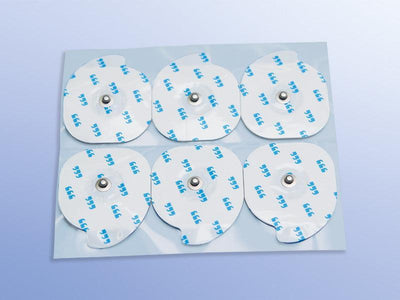 EKG -Elektrode Erw. Wet-Gel 6 Elektroden pro Steifen mit Längsperforation 45 mm, PZN 6056384, 1900001405 - Notemed Medizintechnik 