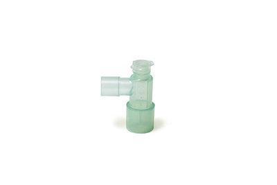 Winkeladapter, Winkeladaptern mit einer Vielzahl von Ports für diverse Anwendungen, Flip Top Cap mit 7.6mm Port - Zur Konnektion aller Standard 7.6mm - Notemed Medizintechnik 