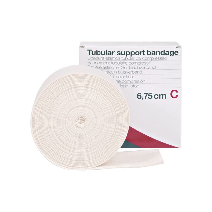 Grip Schlauchverband 10 m dauerelastisch Größe C 6,75 cm, D 7,50 cm, E 8,75 cm, F 10 cm - Notemed Medizintechnik 