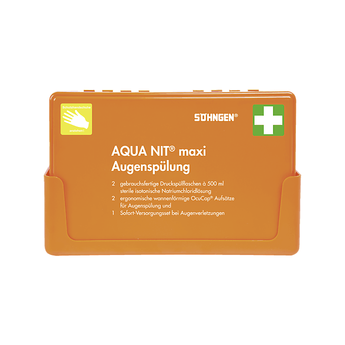 AQUA NIT® maxi -Box 2 x 500 ml Augenspülung, Augenspülflasche, 2010023 - Notemed Medizintechnik 