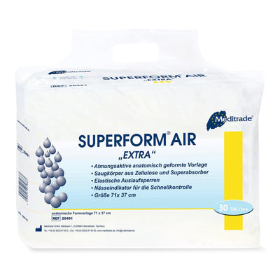 Superform® Air Plus, Extra, Super, Maxi, Inkontinenzvorlage, geeignet für jeden Grad der Inkontinenz bei bettlägrigen und mobilen Personen, 20481, 20491, 20501, 20511 - Notemed Medizintechnik 