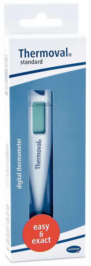 Thermoval standard Digitales Fieberthermometer, das digitale Fieberthermometer für sicheres Fiebermessen, 925021 Hartmann
