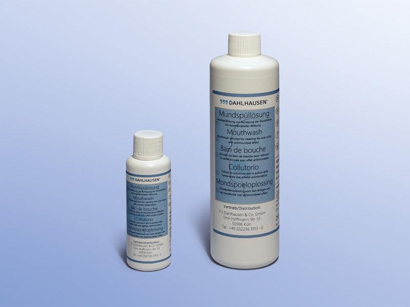 Mundspüllösung 50 ml, 250 ml, antimikrobieller Wirkung, PZN 16261435, 4300466050, PZN 16261441, 4300466250 - Notemed Medizintechnik 