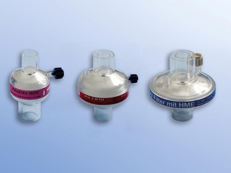 Bakterien-u.Virenfilter / rund / ERW / mit Befeuchtung / elektrostatisch/ Co2 Port, 6120 Pharma Mini / HME / BACT-HME - Notemed Medizintechnik 