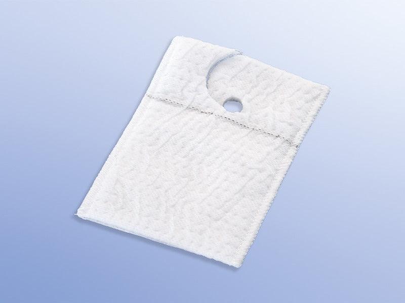 Trachealkompresse A-TEX / 9-lagig / 9 x 13 cm / Schlitz / unsteril,PZN 4181257, 4300975300 - Notemed Medizintechnik 