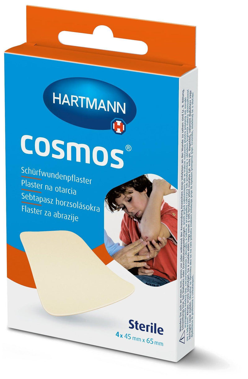 Cosmos Schürfwundenpflaster 45x65mm, zur feuchten Wundbehandlung, Hydrogel-Pflaster geeignet bei kleinen oberflächlichen Verbrennungen und Verbrühungen, Spezialpflaster, 532028 - Notemed Medizintechnik 