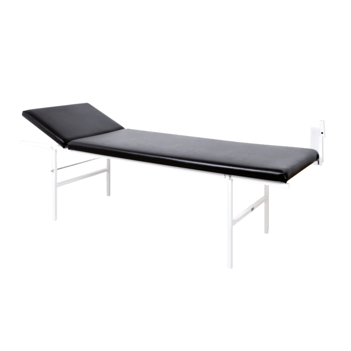 Wandklapp-Untersuchungsliege Kopfteil verstellbar, waagerecht, verschiedene Farben, 6001218 - Notemed Medizintechnik 
