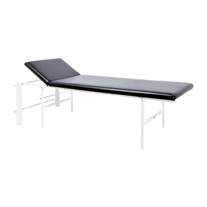 Wandklapp-Untersuchungsliege Kopfteil verstellbar, senkrecht, schwarz, 6001219s - Notemed Medizintechnik 
