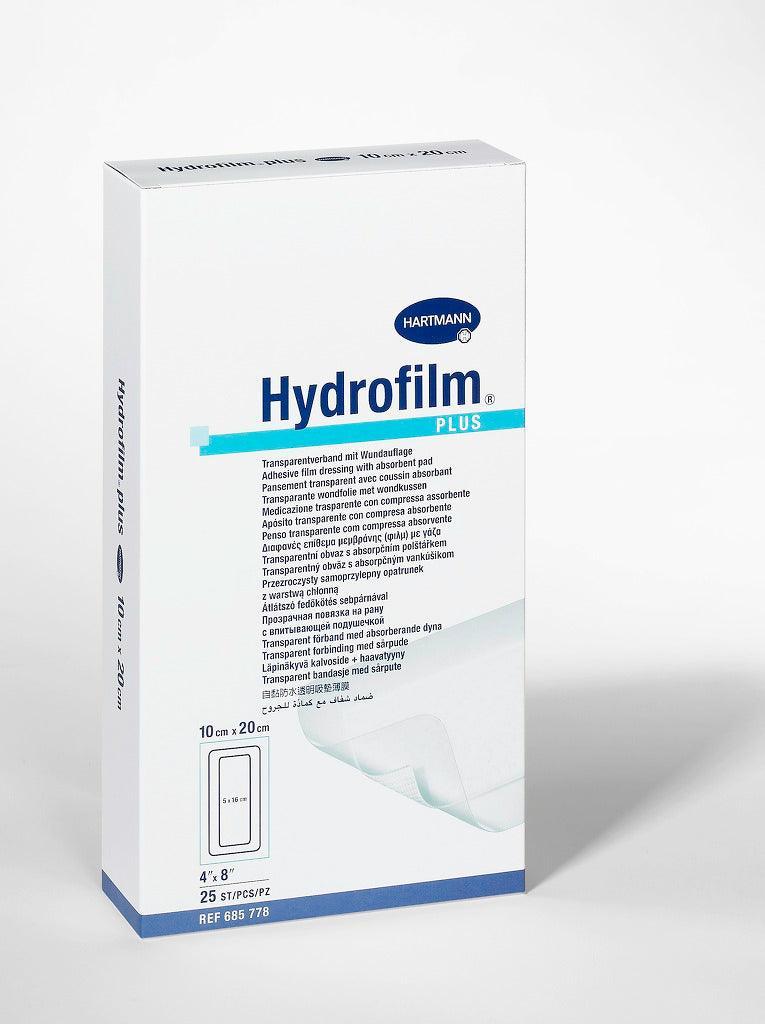 Hydrofilm Plus steril, 5 x7,2cm, 9 x 10 cm, 9 x 15 cm, 10 x 12 cm, 10 x 20 cm, 10 x 25 cm, 10 x 30 cm, Transparentverband, Pflaster, Wundschnellverband, Wundpflaster, 685770, 685771, 685772, 685773, 685774, 685775, 685776, 685777, 685778, 685779, 685780 - Notemed Medizintechnik 