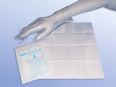 Untersuchungshandschuh-Copolymer-Handschuhe, Einmalhandschuhe, paarweise steril verpackt / MANUS / S, M, L, VE = 100 Stück - Notemed Medizintechnik 