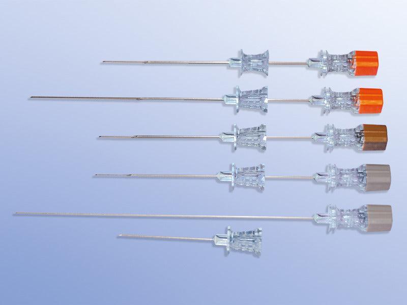 Spinal-Kanüle incl. Führungskanüle 25 G - 27 G, Spinalkanüle, orange,braun, grau, VE = 25 Stück - Notemed Medizintechnik 