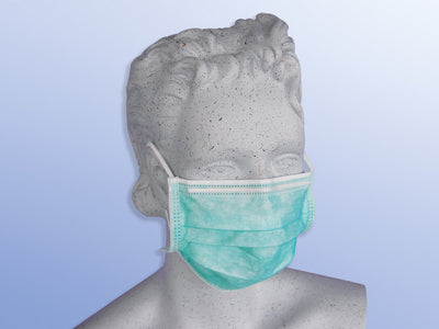Gesichtsmasken mit Fixationsband / grün, PZN 8825935, 7630500402 Dahlhausen