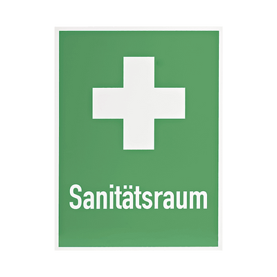 Rettungszeichen Sanitätsraum+Kreuz, 8001032 - Notemed Medizintechnik 