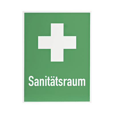 Rettungszeichen Sanitätsraum+Kreuz, 8001032 Söhngen