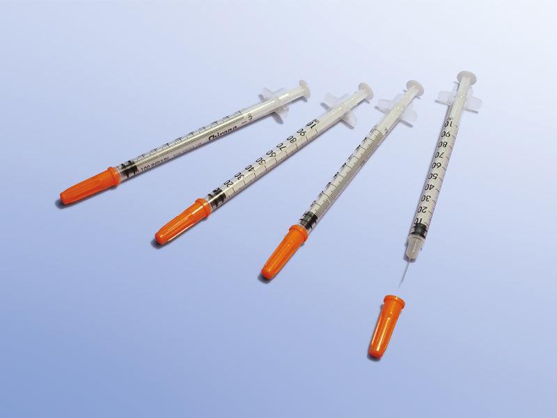 Insulin-Spritzen / 1 ml / ohne Kanüle, 8641000021 - Notemed Medizintechnik 