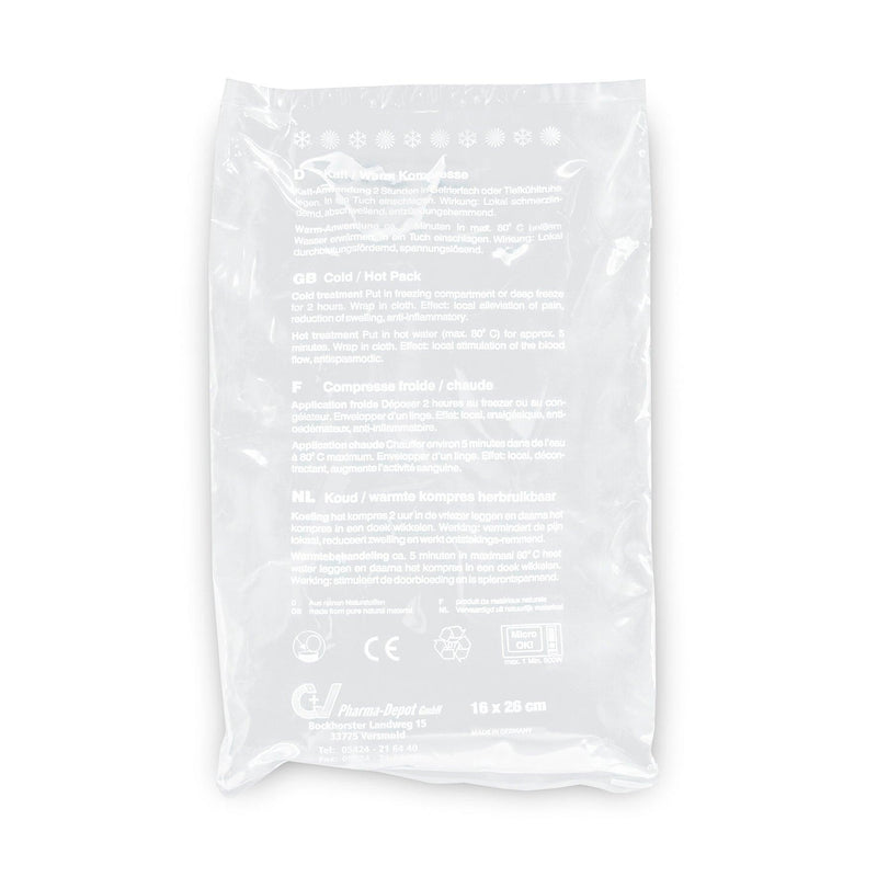 Kalt-Warm-Kompresse, 7,5 x 35 cm, transparent, KOMPRESSE ZUR KÄLTE- UND WÄRMEANWENDUNG, VLIESHÜLLE FÜR KALT-WARM-KOMPRESSEN - Notemed Medizintechnik 