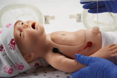 Baby C.H.A.R.L.I.E. Simulator zur neonatalen Wiederbelebung ohne EKG, BA97-1 - Notemed Medizintechnik 